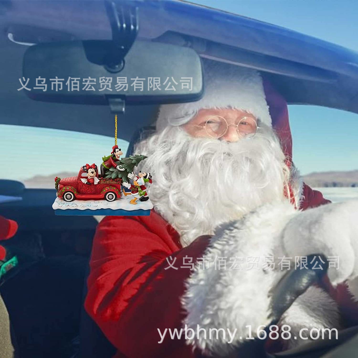 2022-23 nuevo acrílico de dibujos animados árbol de Navidad decoración colgante Navidad casa coche mochila colgante regalo