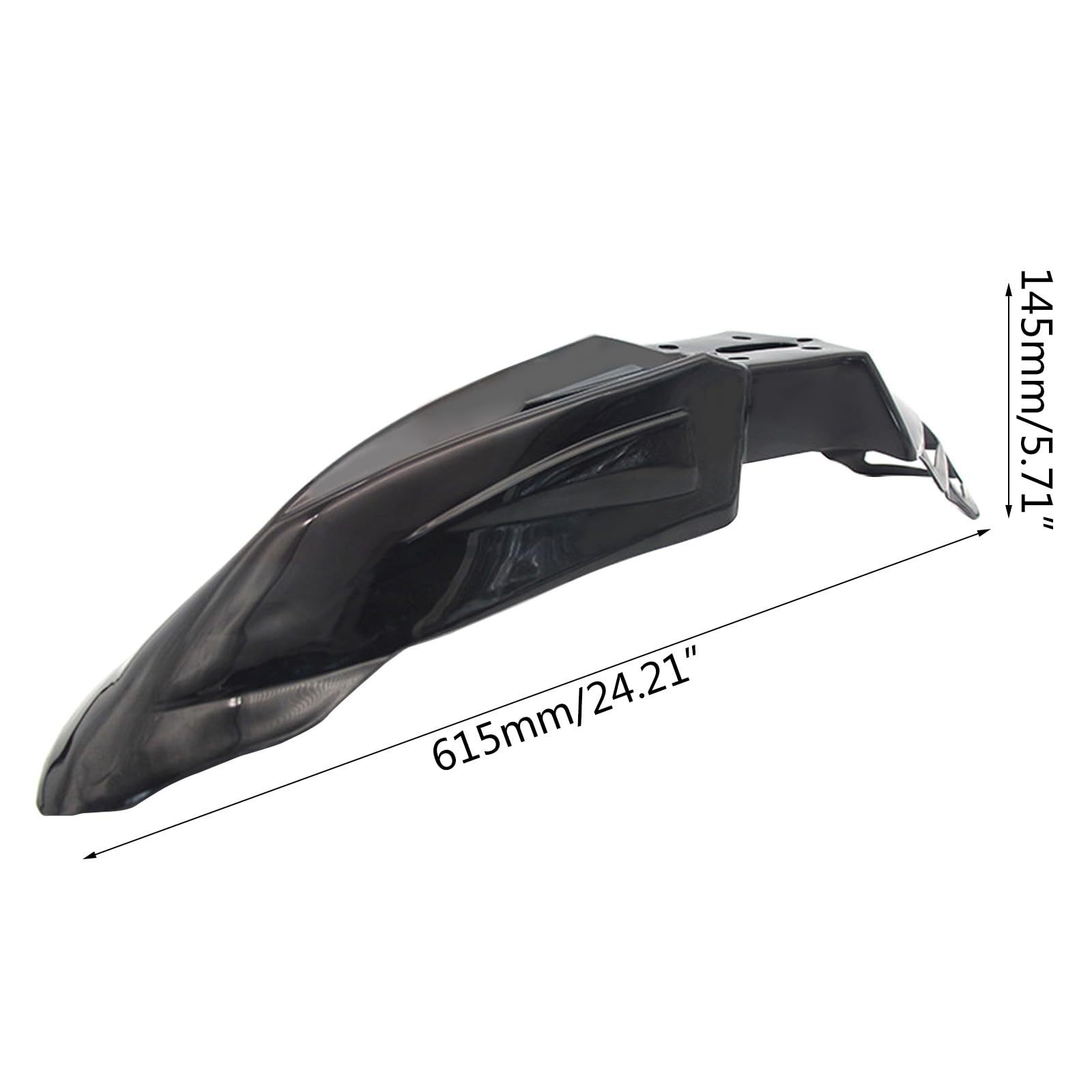 Universal modified A-shaped front mudguard for cross-border motorcycles and off-road vehicles, plastic mudflap for front soil protection