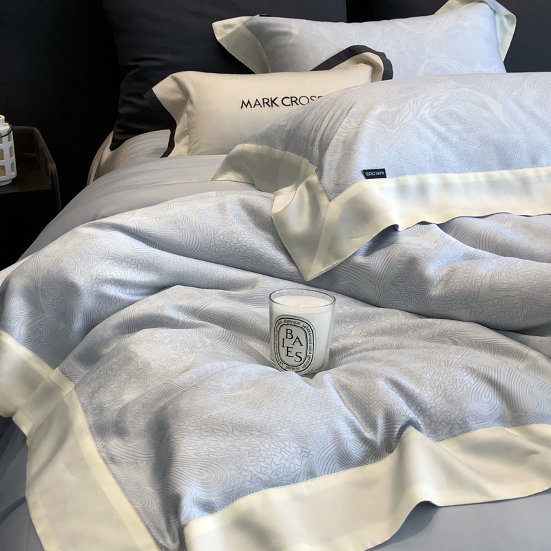 Sommerbettwäsche Aus Eisseide Und Tencel Vierteiliges Set Für Schlaf_voghion.com