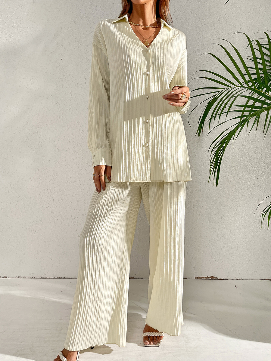 546g Weight Long Sleeve Sleeve Length 4-Way Stretch Fabric, Cotton Silk, Polyester Fabric Type Pant Co-ord Set Sets Type 2 Piece Set Quantity Daily Occasion Breathable Function Regular Fit Fit Type Solid Color Pattern Spring, Autumn Season Women'S Gender Patchwork Design Fashion Style Daily Women'S Fashion Solid Color 4-Way Stretch Fabric Cotton Silk Polyester Patchwork Pant Co-ord Set Pants Sets 2