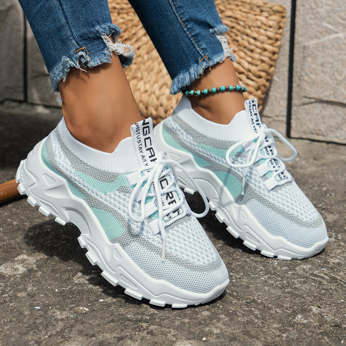 흰색 녹색 회색