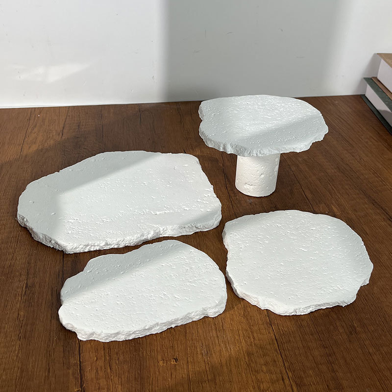 洞石膏不規則ジュエリー展示棚アクセサリー陳列パレットジュエリー陳列道具指輪イヤリングネックレス