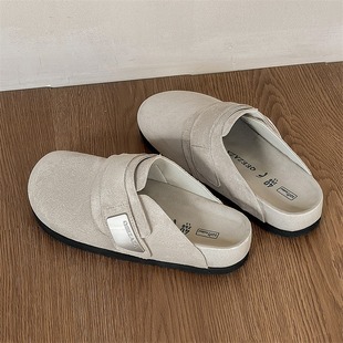 3691 Summer New Outfit Platform Birkenstocks All-match Slip-on Soft Slippers Comfortable Baotou Half Slippers