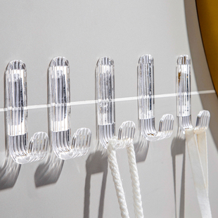 Acrylic sticky hook key clothes strong punch-free bathroom bathroom bedroom door back wall seamless hook