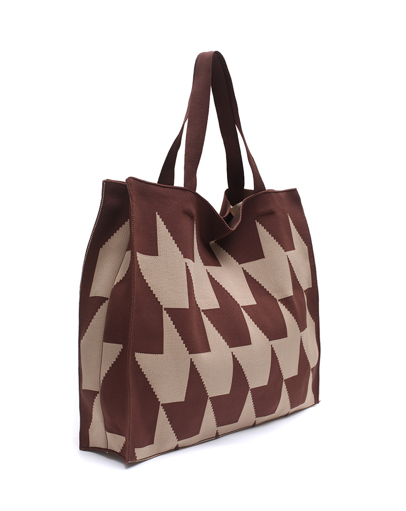 Fashion Stripe Square Straw Bag display picture 7