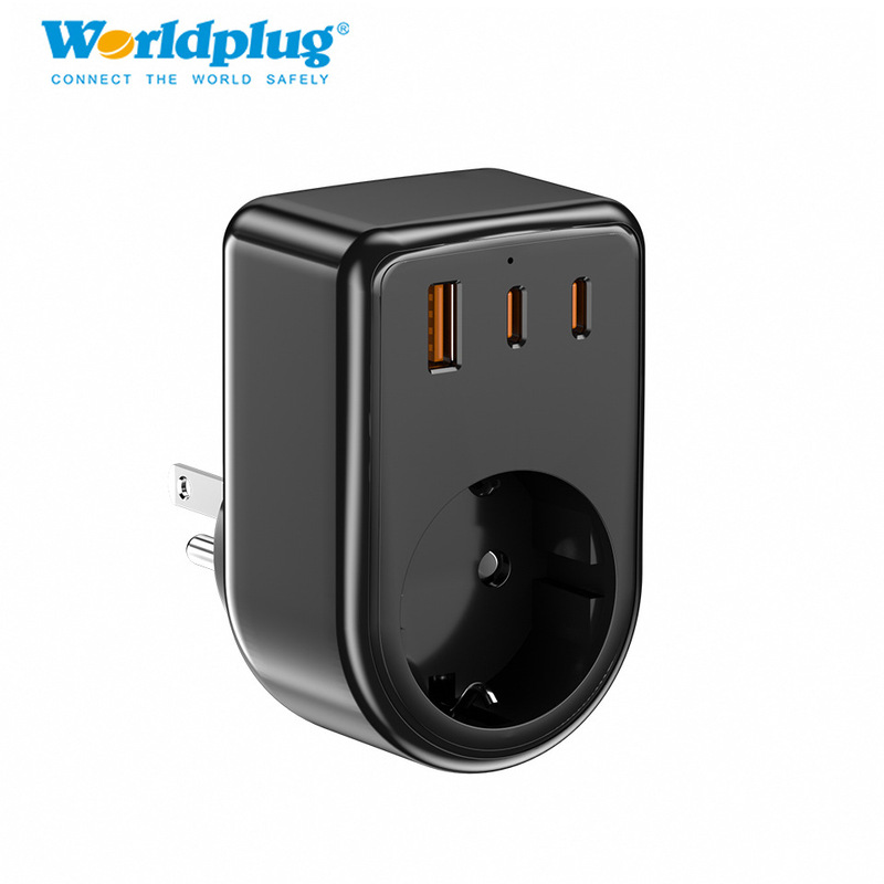 European to American Travel Charging Converter Mobile Phone Charger 20W European to American Conversion Plug and Socket
