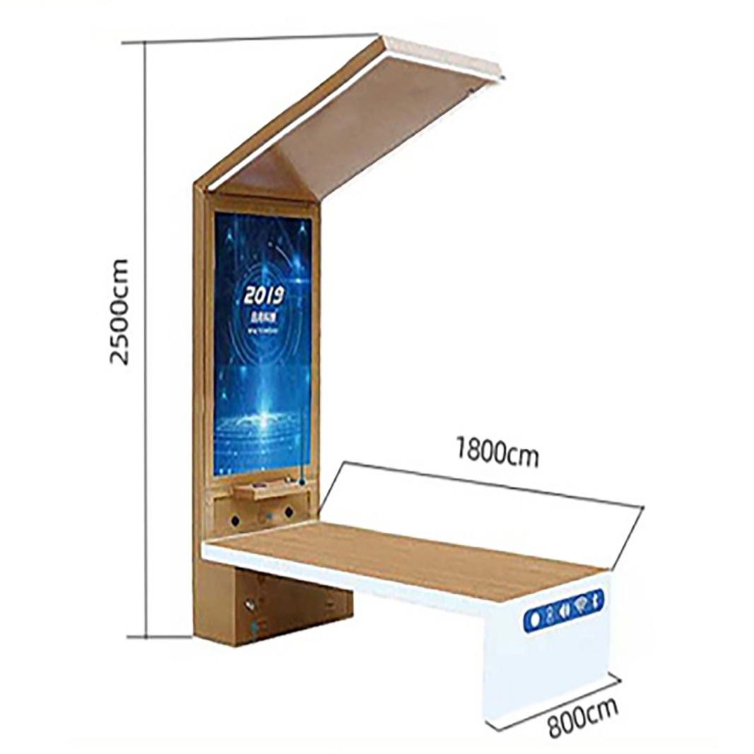 智能座椅 太阳能智慧座椅 公园景区太阳能公共座椅 太阳能座椅厂