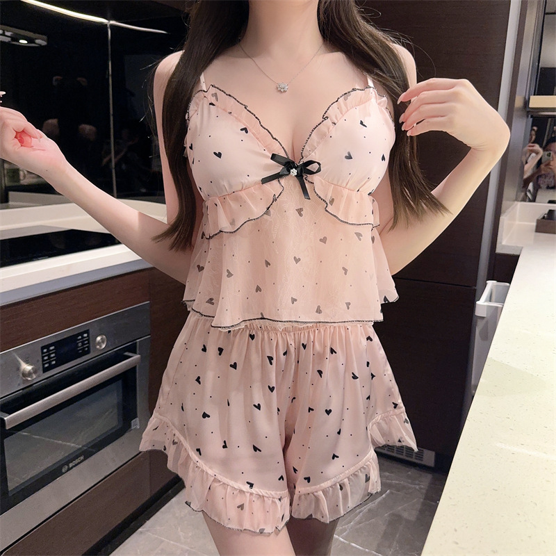 6079 서스펜더 쇼츠 핑크