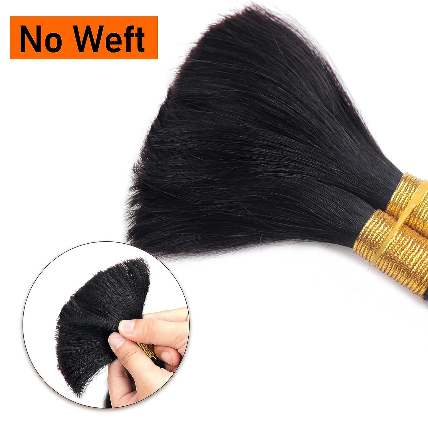 Cheveux humains avec couleur naturelle Extension de cheveux sans couture Perruque transfrontalière Invisible Cheveux longs et raides Cheveux humains en vrac_voghion.com