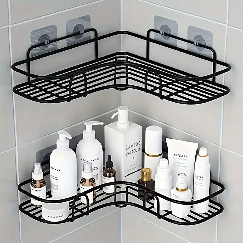 Bathroom storage rack without punching triangle storage rack kitchen wall corner storage rack storage bathroom storage