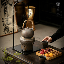 老式炭炉煮茶炉家用室内露营围炉煮茶大号传统陶土碳炉酒精小火炉