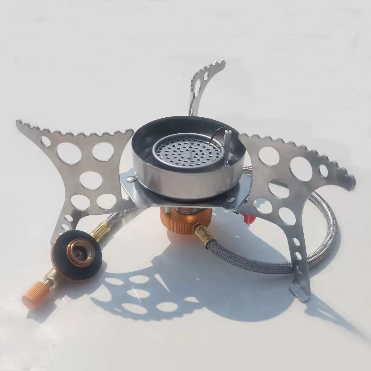 厂家直供户外出口野外便携防风圆炉头野营炊露营野餐气炉野外必备