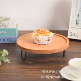 现货木质甜品架派对装饰水果零食盘纸杯蛋糕点心展示架熟食面包盘