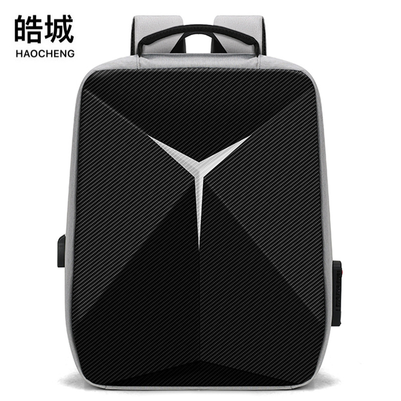 Mochila de negocios USB para hombre, tendencia de moda, viajes de negocios al aire libre, bloqueo de contraseña, mochila antirrobo para computadora