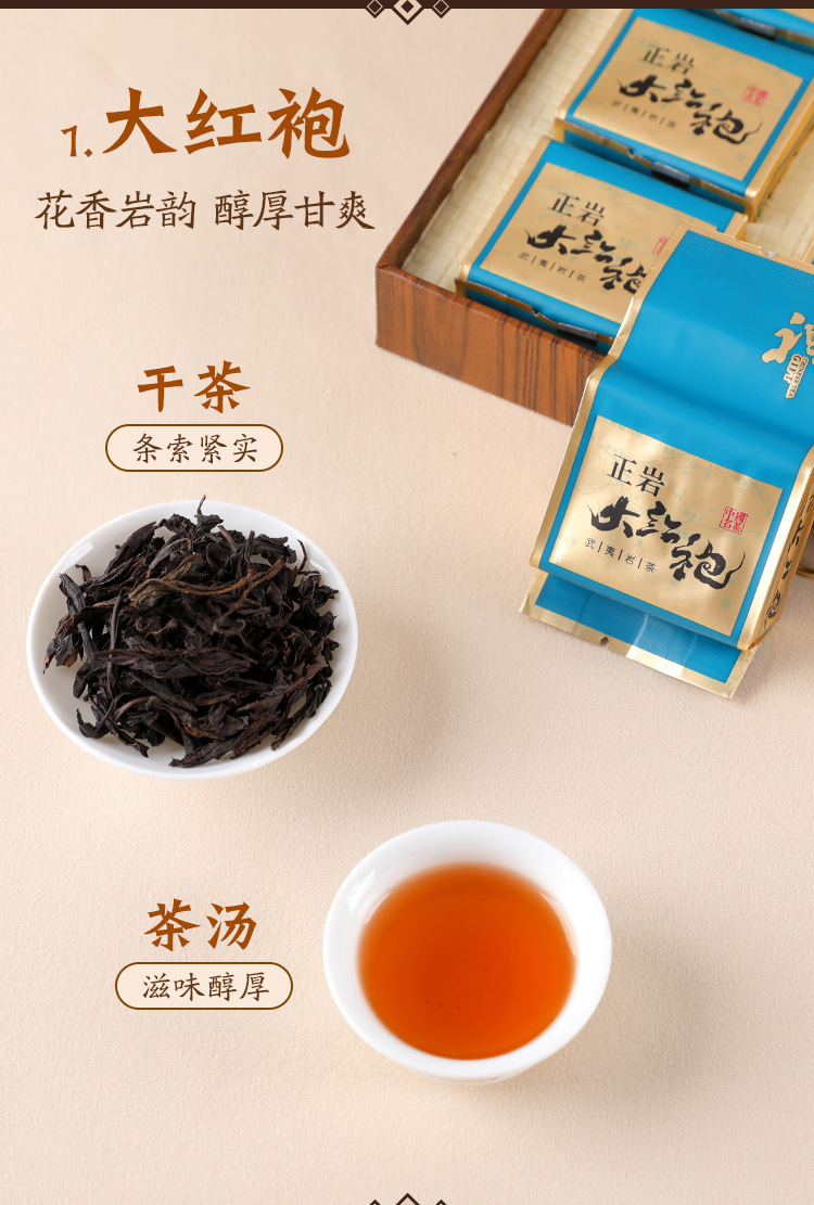 Dahongpao Oolong Tea Wuyi Rock Tea Gift Box with Tea Set, 370g Premium Loose Leaf in Gift Tin for Holiday Gifting and Daily Sipping detail image