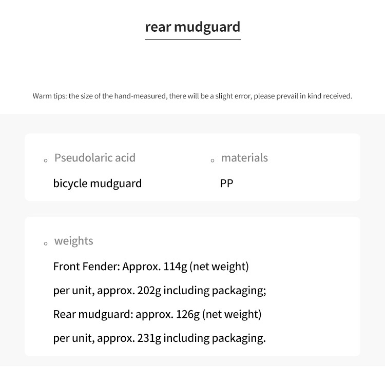 Bicycle Fenders, Mountain Bikes, Road Bikes, Adjustable Rear Wheel Mudguards, Cycling Rain Protection Boards, Exclusively for Cross-Border Sales