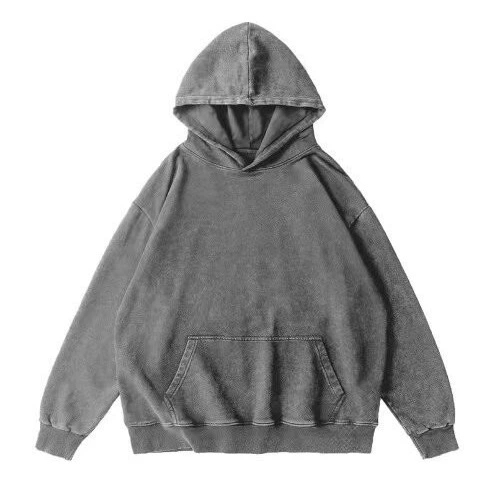 Кофта-худи унисекс из хлопкового смесей Hua-cotton, стирка водой, ткань 300 г, размеры M–XXXL