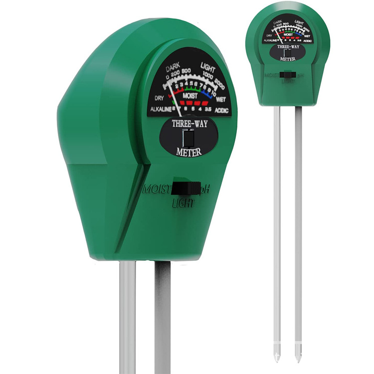 批发厂家供应方头三合一土壤湿度 圆头土壤测试仪花园检测仪