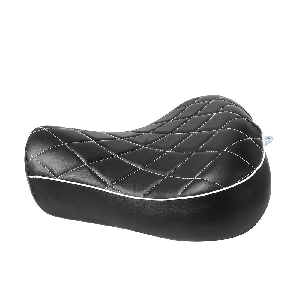 Suitable for Harley Xl883/1200 Modified Black Front Seat Cushion and Front Seat Bag, 1983-2003