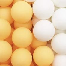 乒乓球无标厂家直供新价新材料ABS40+mm乒乓球黄白可混批高耐打球