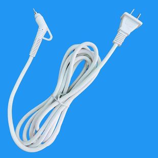 Direct selling national standard rotating tail power cord hair straightener hair dryer plug cord 2*0.75 square rotating tail power cord