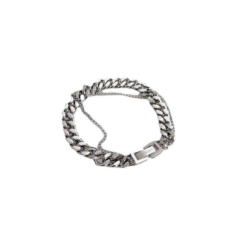 Herren Cuban Link Armband Edelstahl Wasserfest Schmuck_voghion.com