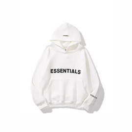 FEAR OF GOD复线essentials新款加绒卫衣男潮牌字母运动连帽衫女
