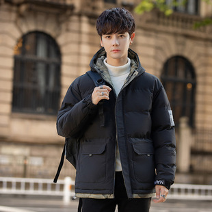Autumn and Winter Cotton-padded Clothes Men's Explosive Coat Coat Men's and Women's Hooded Trendy Brand All-match Business Coat Men's Outdoor Casual Cotton-padded Coat