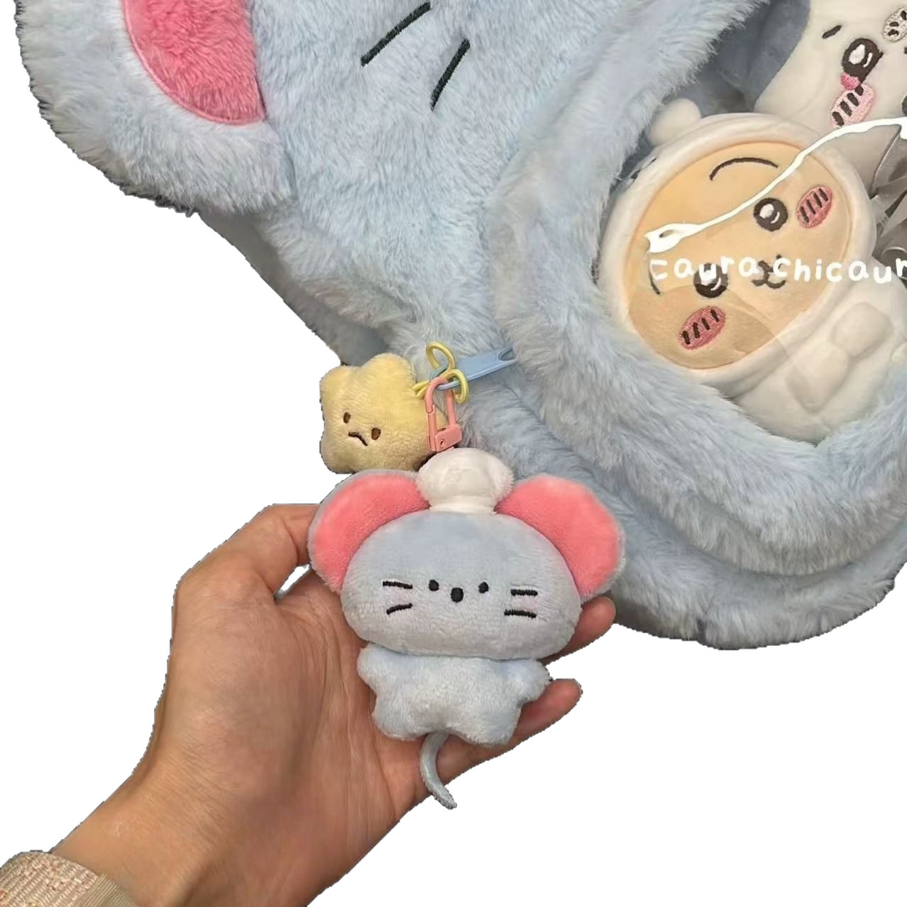 Nuevos colgantes de muñecas de ratón codicioso en lindas muñecas de peluche llavero bolsos accesorios amigos regalos de cumpleaños