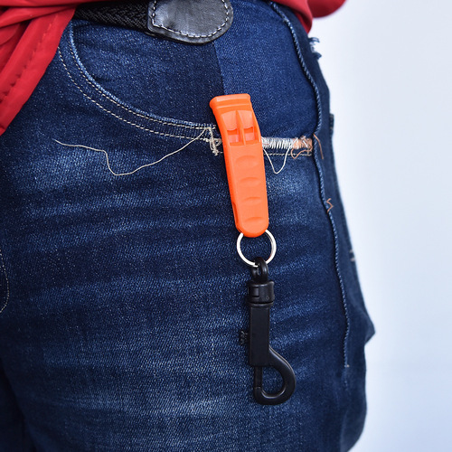 Outdoor safety survival whistle hiking wild camping accessories mountaineering hook whistle camping supplies marine whistle