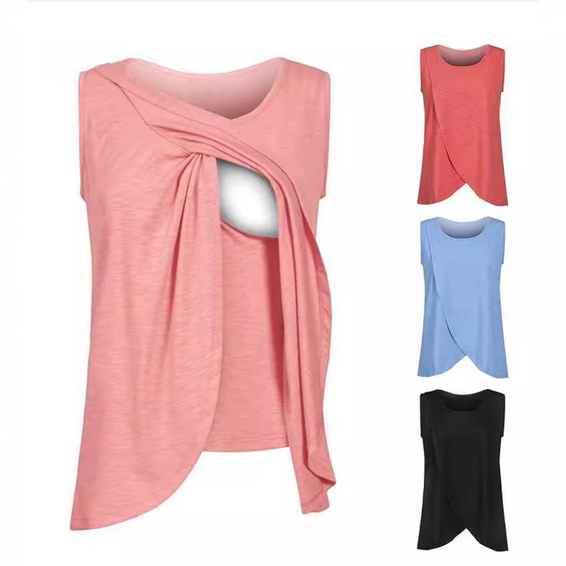 Amazon WISH AliExpress European and American Foreign trade summer women's clothing plus size maternity clothing summer confinement clothing nursing clothing