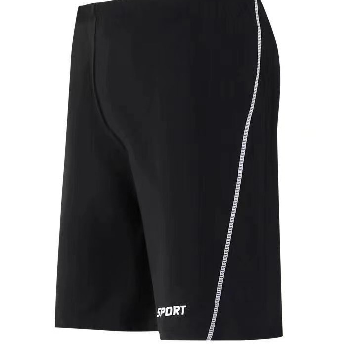 Swimming Trunks Men's Anti-embarrassment Swimming Trunks New Solid Color Quick-drying 5-point Pants Loose Flat Angle High Elastic Men's Swimsuit Swimming Trunks Men's Anti-embarrassment Swimming Trunks New Solid Color Quick-drying 5-point Pants Loose Flat Angle High Elastic Men's Swimsuit