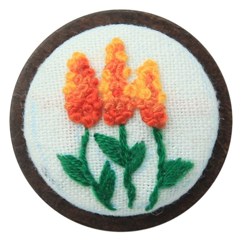 Bordado hecho a mano DIY creativo broche joyería de dibujos animados lindo insignia accesorios niños pareja regalo