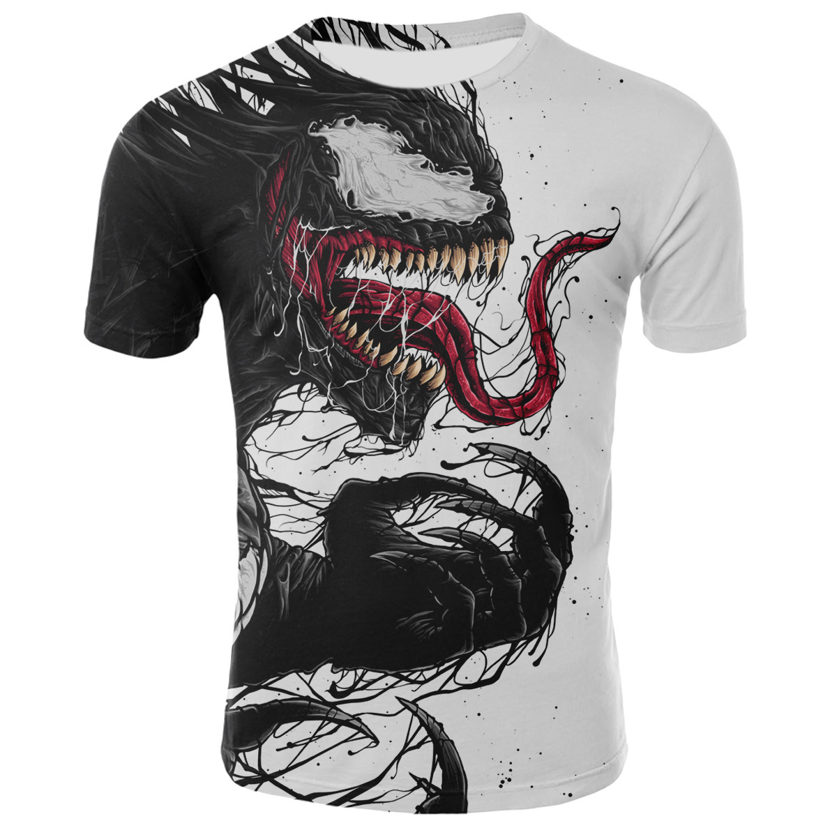 Camiseta de manga corta con estampado digital T02019