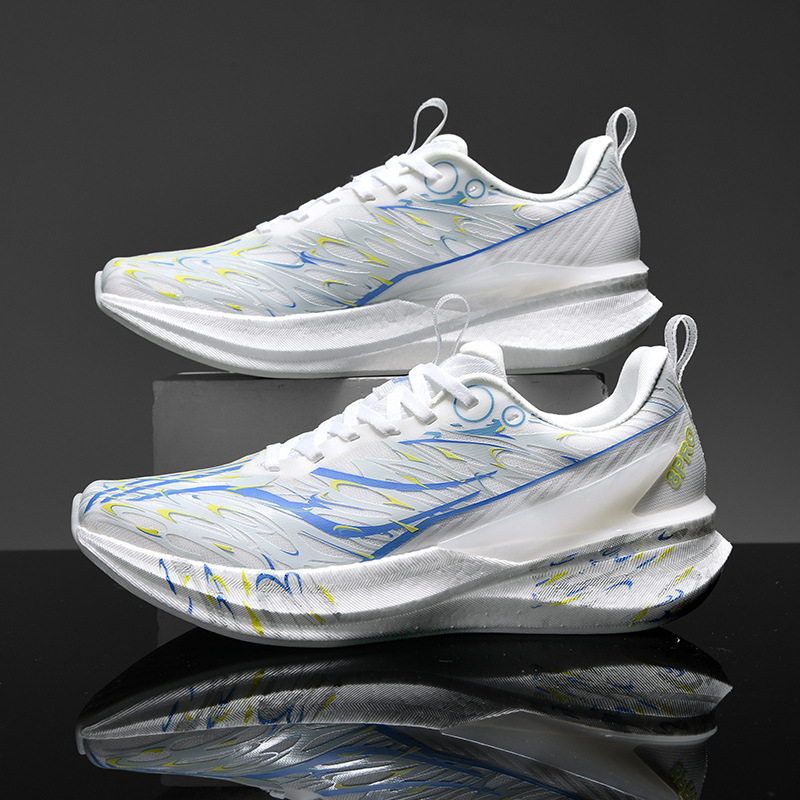 Nocturno C202 Heartbeat seis generaciones de zapatos de corrida de placa de carbono para hombres ultraligero y transpirable, entrenamiento de carreras de amortiguación profesional para hombres y mujeres.