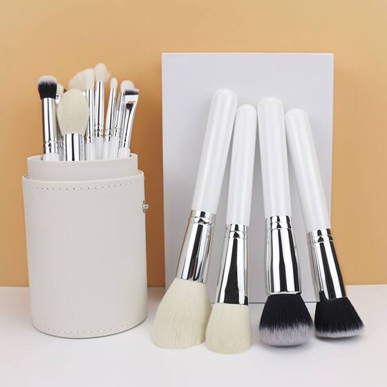 Cross-border 15 animal hair makeup brush suit wool eye shadow concealer high-light brush professional makeup brush full set