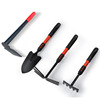 Red handle, five -toothed rake gardens, four -piece shovel, two -piece shovel, two -with hoe gardening tool set garden agricultural tools