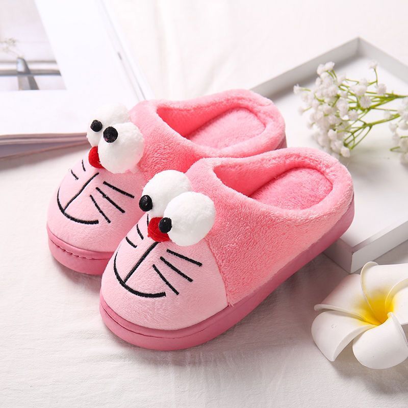 Zapatillas de algodón para niños invierno 2023 nuevos niños y niñas lindos de dibujos animados punta cerrada Zapatillas de algodón cálido zapatillas de felpa