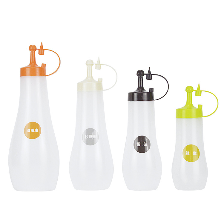 New plastic sauce bottle icing tip squeezer bottle, chocolate sauce bottle, jam salad bottle, squeeze bottle