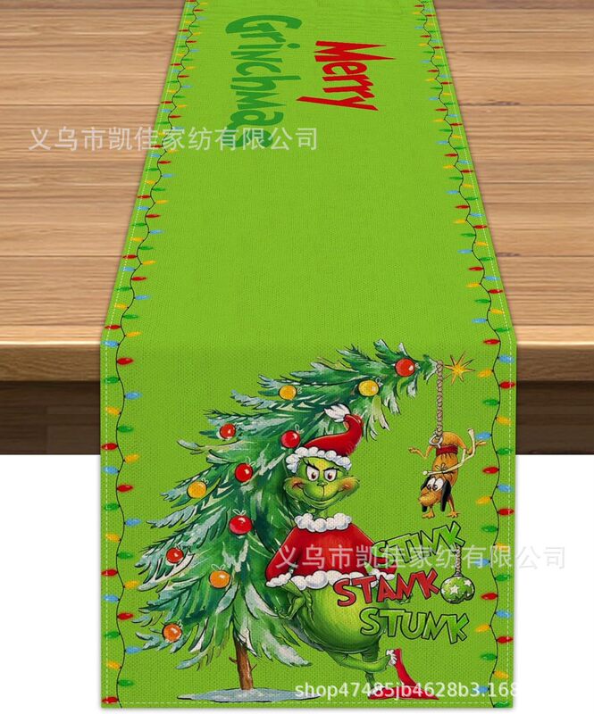 アマゾンの起爆グリーン奇テーブル旗クリスマステーブル旗グリーンサンタクローステーブル旗テーブルメーカー直販|undefined