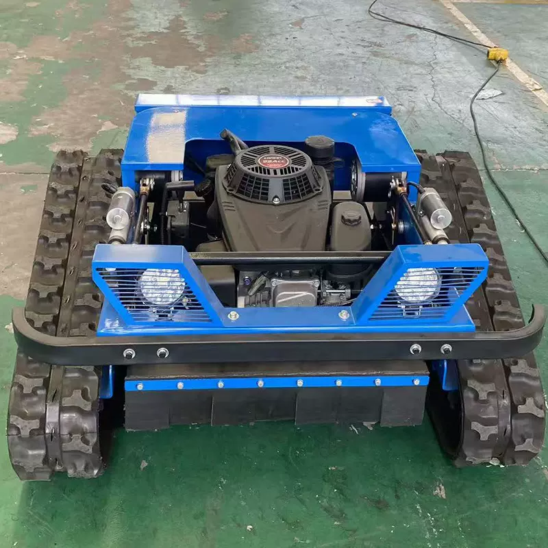 新款遥控履带式割草机果园开荒除草机农业园林全自动遥控碎草机