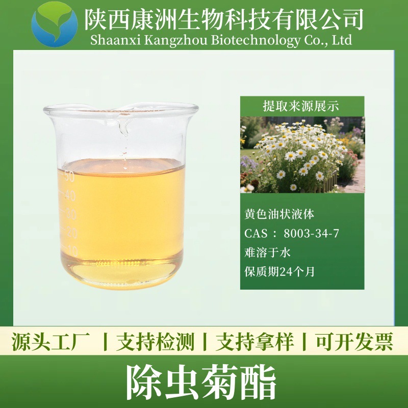 除虫菊酯25% 除虫菊提取物 除虫菊素 康洲生物现货厂家直供多规格