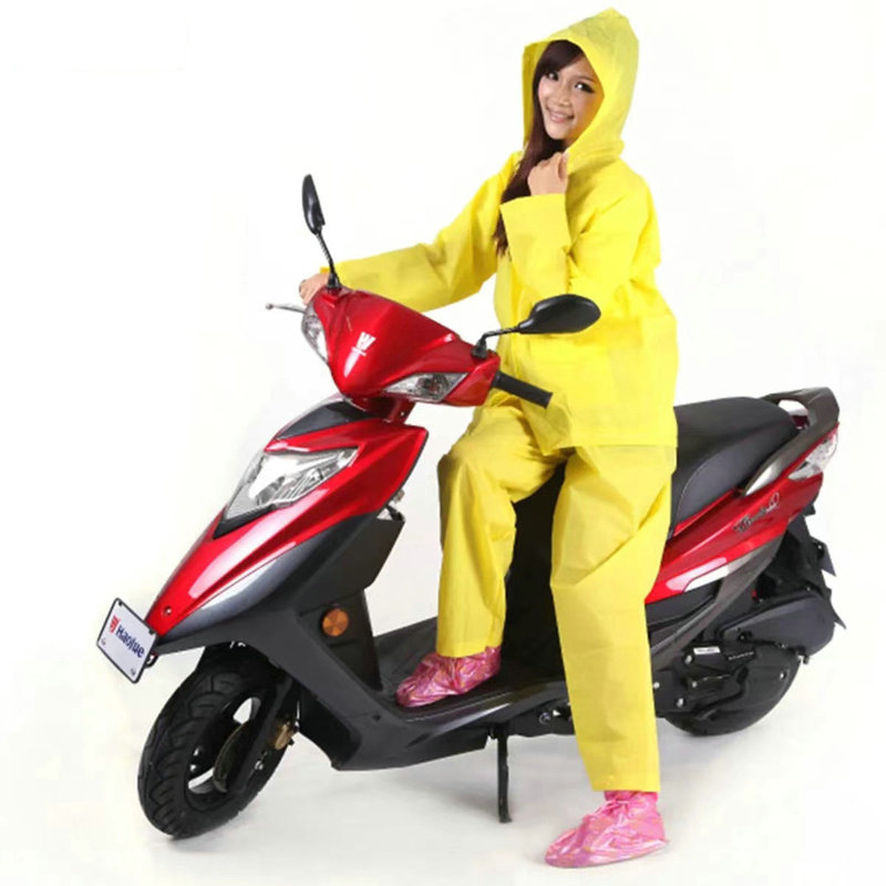 Split Disposable Raincoat Rain Pants Set Drifting Adult Thickened and Long Full Body Foot-Wrappable Waterproof Rain Pants