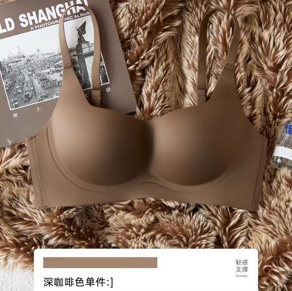 Seamless Thin Bra for Women with Small Busts, Push-Up, Anti-Sagging, Wireless, Side Support Bra, Japanese Style