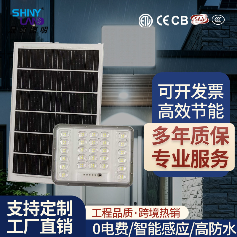 Cross-border split solar floodlights, IP65 outdoor waterproof LED garden lights, high-power, ultra-bright streetlights for rural areas Cross-border split solar floodlights, IP65 outdoor waterproof LED garden lights, high-power, ultra-bright streetlights for rural areas
