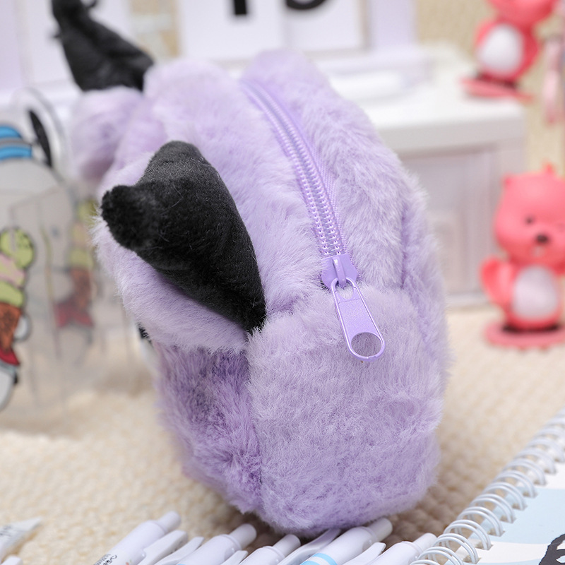 Bolsa de lápices de dibujos animados Sanrio Kulomi Yugui Bolsa de papelería para perros de alto valor Bolsa de papelería para estudiantes de gran capacidad impermeable