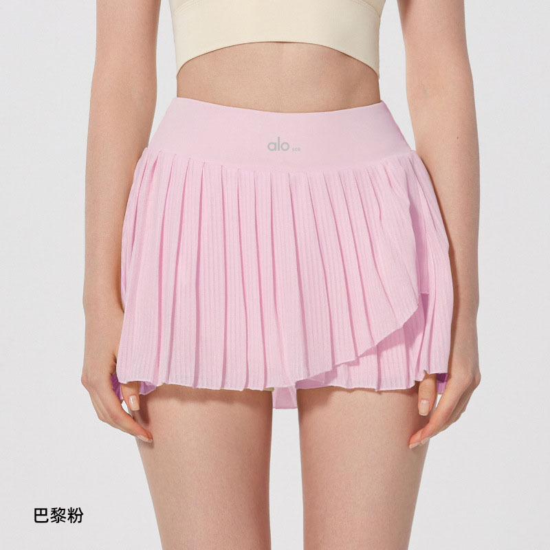 Alosco Sports Pleated Skirt Badminton Sports Short Skirt Running Yoga Breathable Anti-Exposure Tennis Skirt Outdoor
