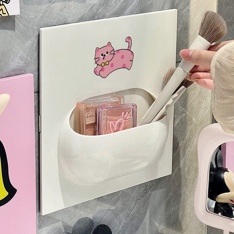 Dopamine Wall-Mounted Storage Box Multi-Functional Storage Rack Bathroom Cosmetics Wall Traceless Punch-Free Storage Rack Dopamine Wall-Mounted Storage Box Multi-Functional Storage Rack Bathroom Cosmetics Wall Traceless Punch-Free Storage Rack