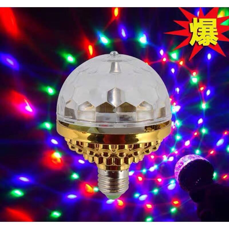 2026 doble cabeza mágica bola LED cristal luces giratorias de bodas luces coloridas bar de luz de ambiente doméstico KTV flash año del caballo