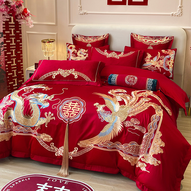 드래곤과 피닉스 D-Gold [고급 자수]